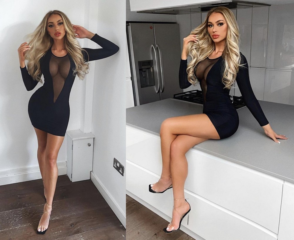 Красивые девушки в обтягивающих платьях